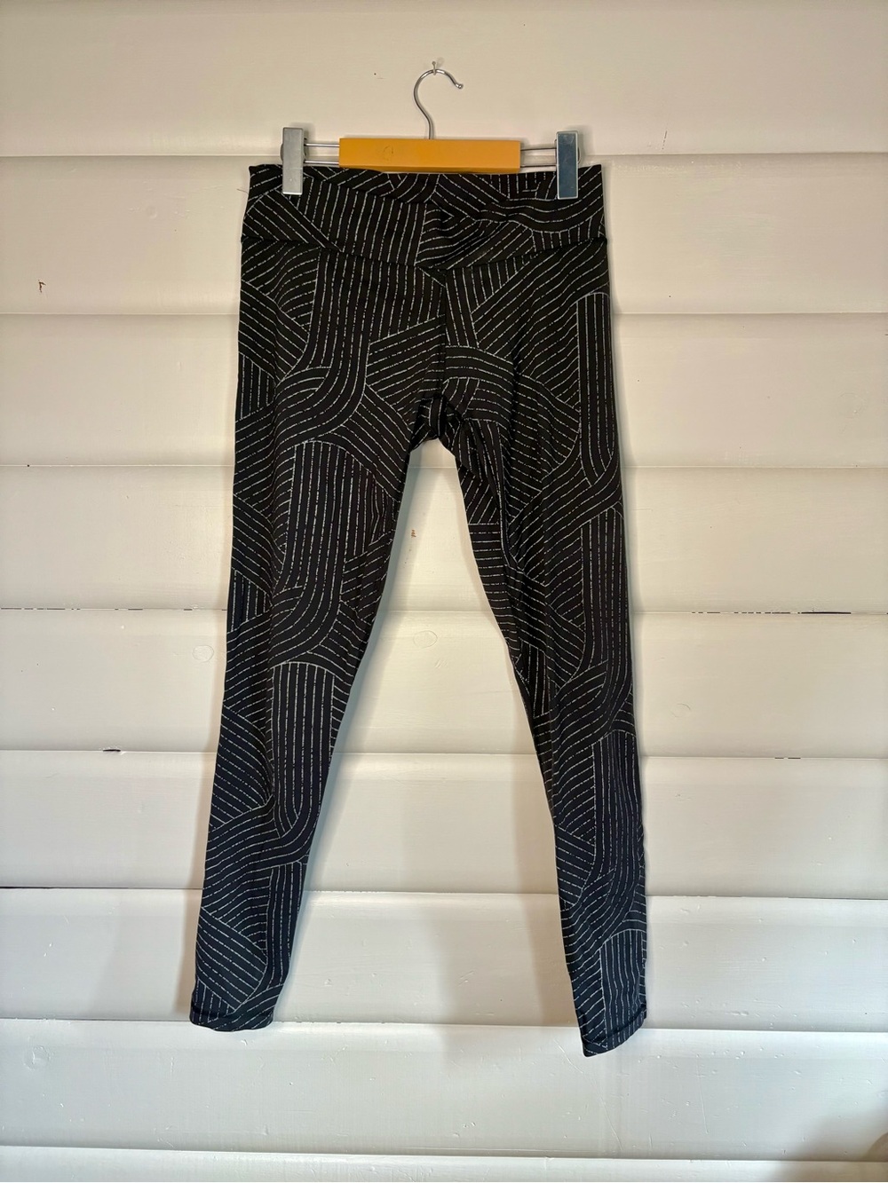 Adidas High Rise Printed Workout Leggings Black Size M